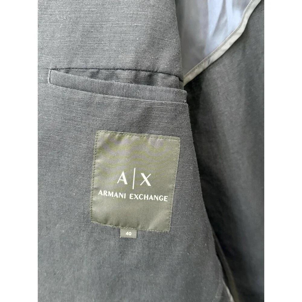 A/X Armani Exchange Linen-Blend 2-Button Sport Coat - Men’s Size 40R - $220 New